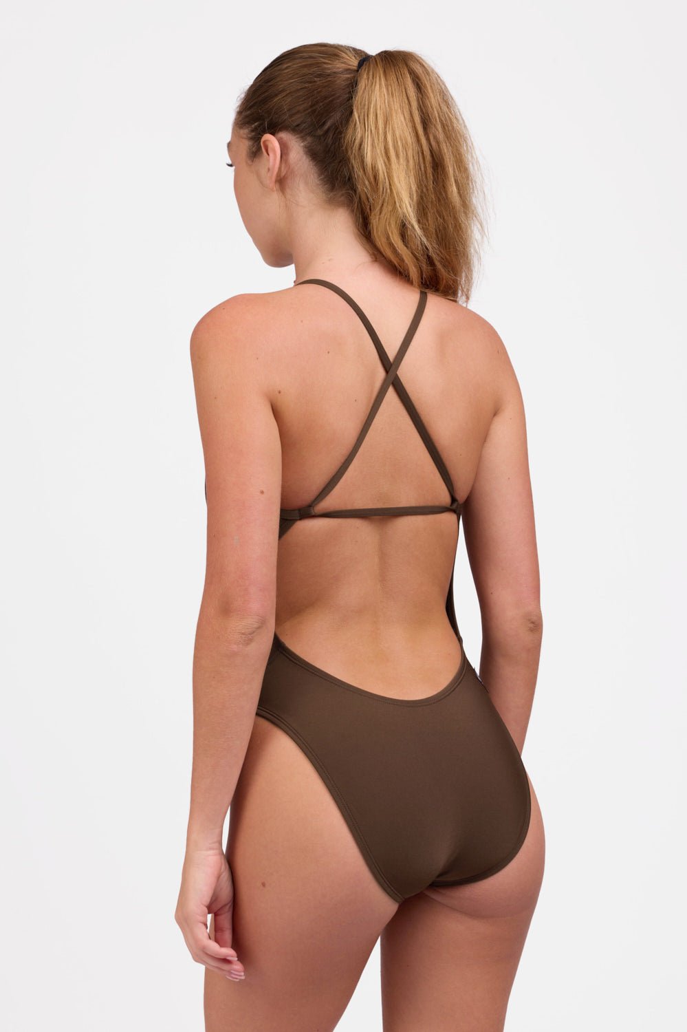 JOLYN Brandon One Piece Swimsuit Solid - Chocolate - East Valley Sports SwimsuitSwimsuit