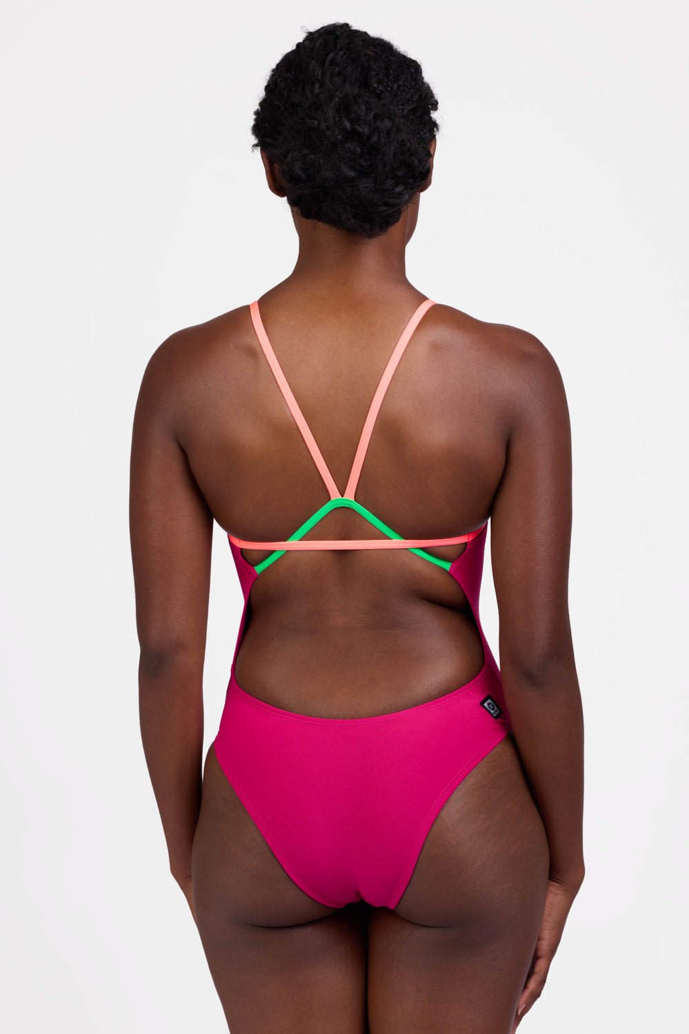 JOLYN Perry One Piece Contrast - Dragonfruit/Pap/Keylime - East Valley Sports SwimsuitSwimsuit