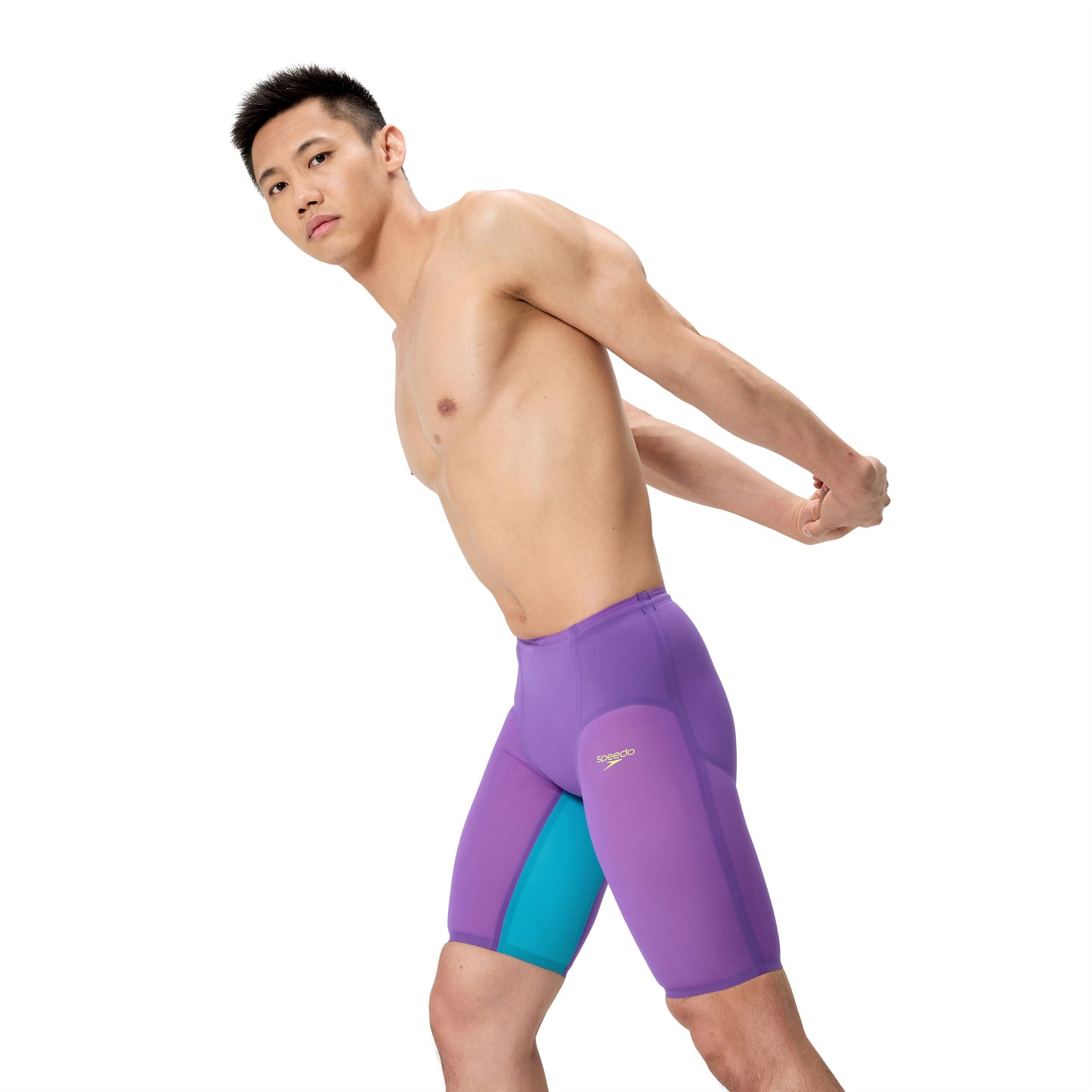 Speedo Fastskin LZR Pure Valor 2.0 LE Purple/Turquoise High Waist Jammer Technical Suit - East Valley Sports