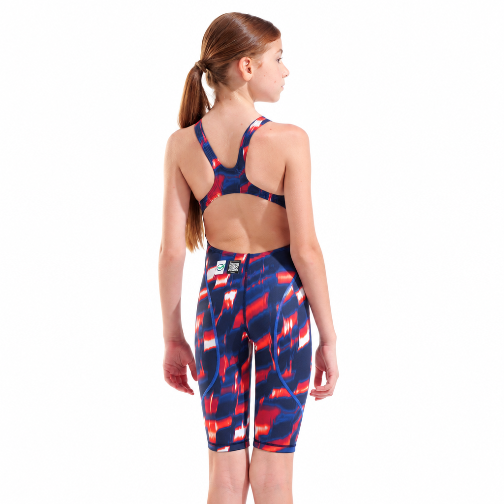 Arena Powerskin ST NEXT LE Red/White/Blue Junior Open Back Technical Suit (12U Compliant)