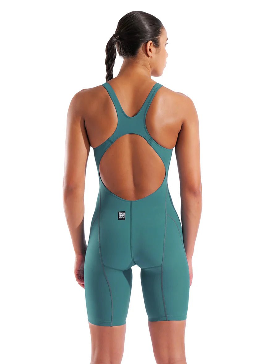 Arena Powerskin Impulso LE Biscay Bay/Cherry Open Back Technical Suit - East Valley Sports