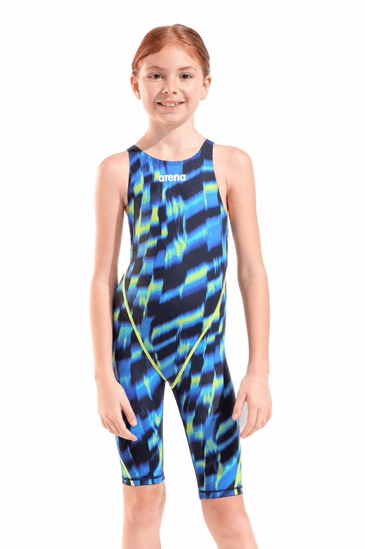 Arena Powerskin ST NEXT LE Aqua Gleam Junior Open Back Technical Suit (12U Compliant) - East Valley Sports Technical SuitTechnical Suit