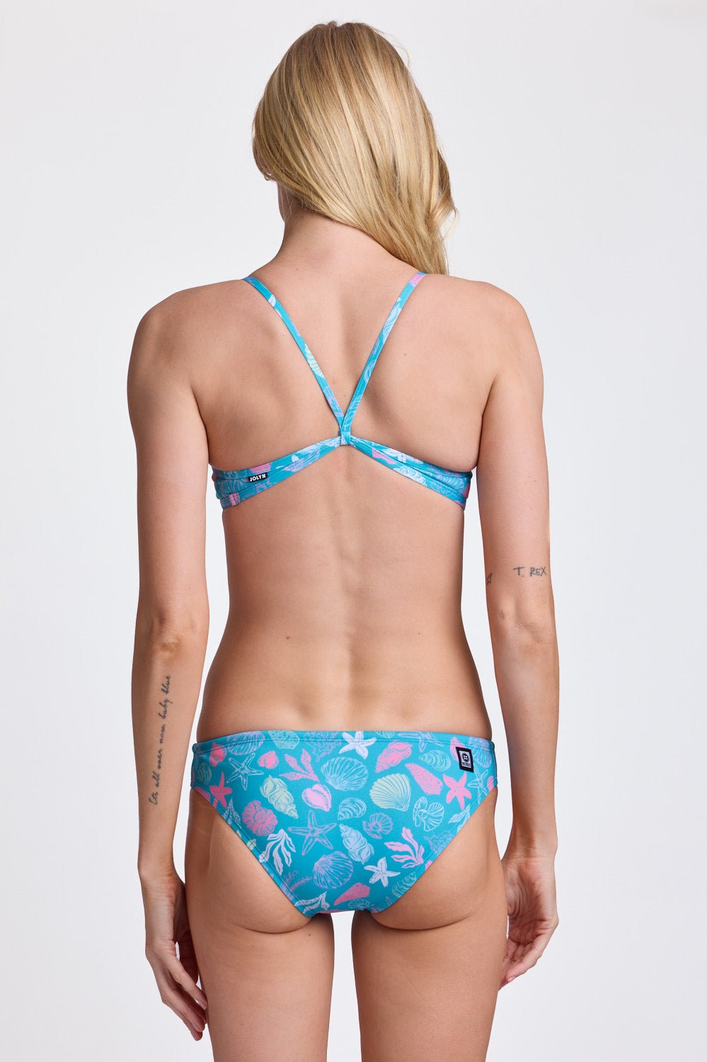 JOLYN Andy Bikini Bottom Print - Coral Blush - East Valley Sports SwimsuitSwimsuit