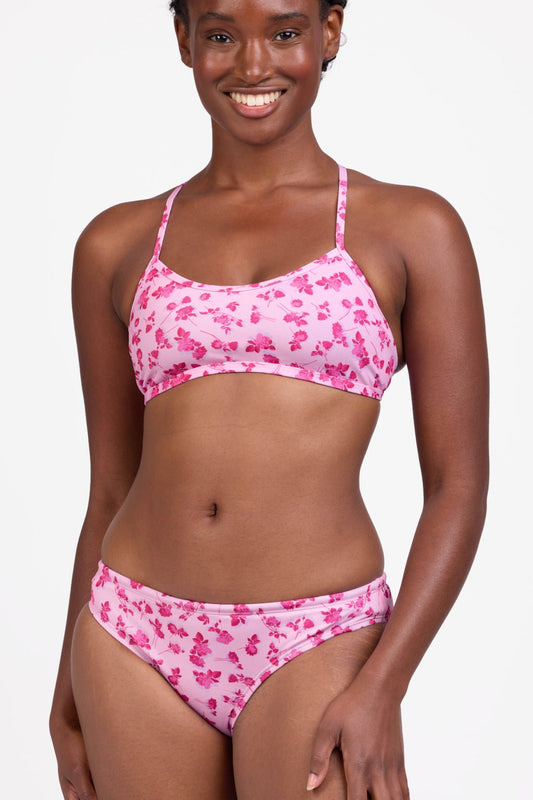 JOLYN Andy Bikini Bottom Print - French Rose - East Valley Sports SwimsuitSwimsuit