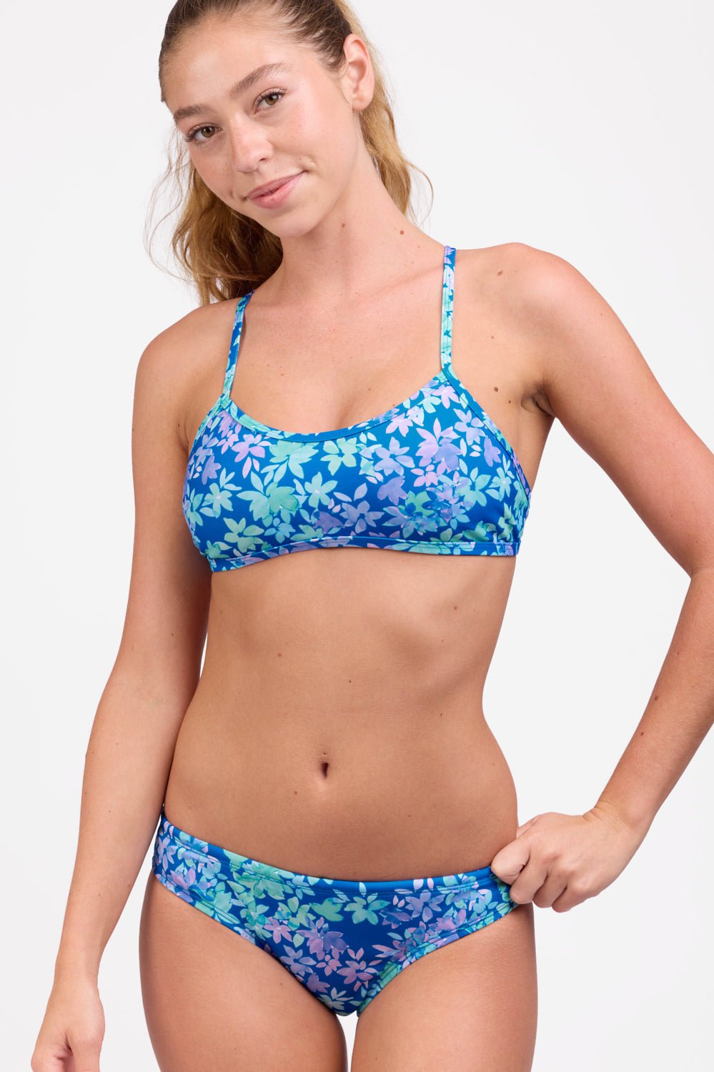 JOLYN Andy Bikini Bottom Print - Waterlily - East Valley Sports SwimsuitSwimsuit