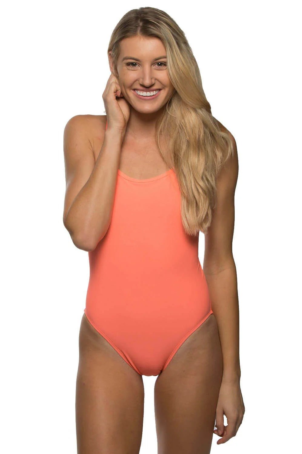 JOLYN Chevy One Piece Solid - Papaya - East Valley Sports SwimsuitSwimsuit