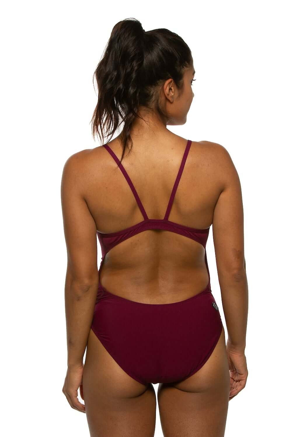 JOLYN Devon One Piece Swimsuit Solid - Cabernet - East Valley Sports SwimsuitSwimsuit