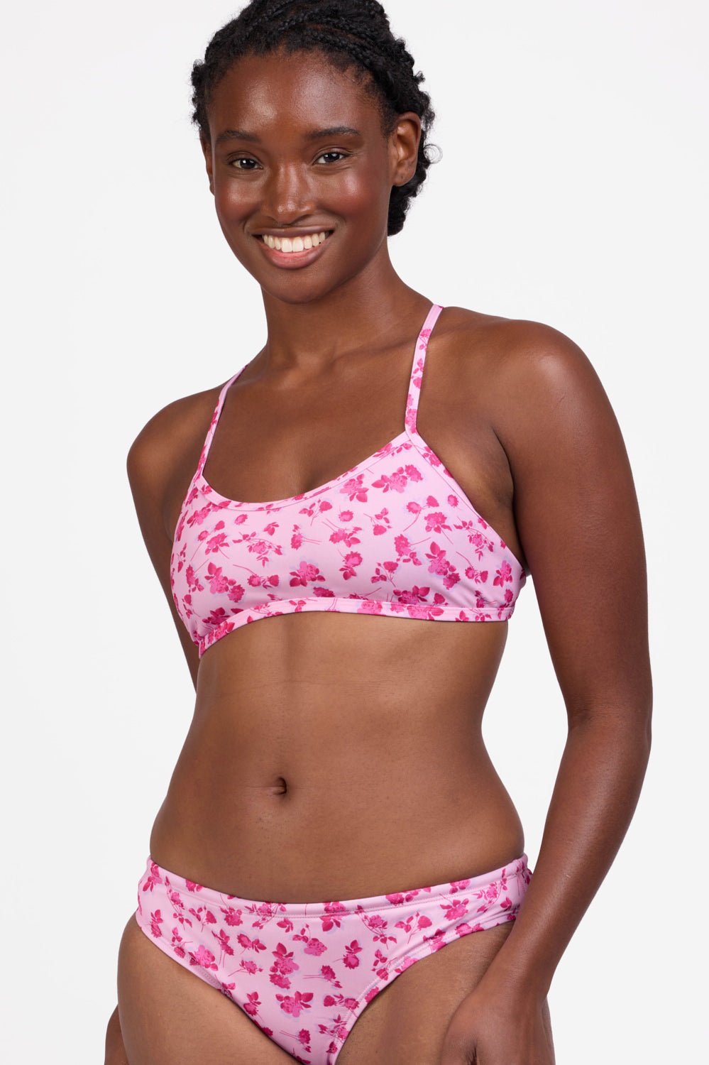 JOLYN Jocelyn Bikini Top Print - French Rose - East Valley Sports SwimsuitSwimsuit