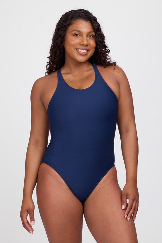JOLYN Nancy One Piece Swim Suit Solid - Navy - East Valley Sports SwimsuitSwimsuit