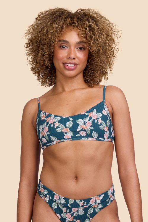 Jolyn Surf Hikari Bikini Top Print Ribbed - East Valley Sports
