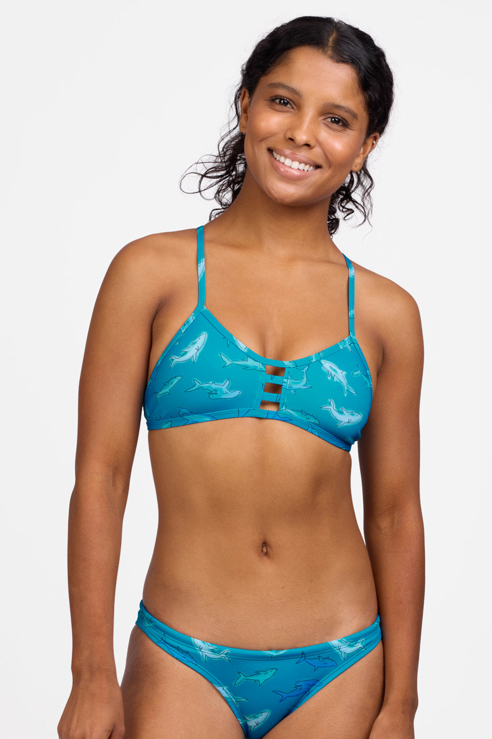 JOLYN Tomcat Bikini Top Print - Bite