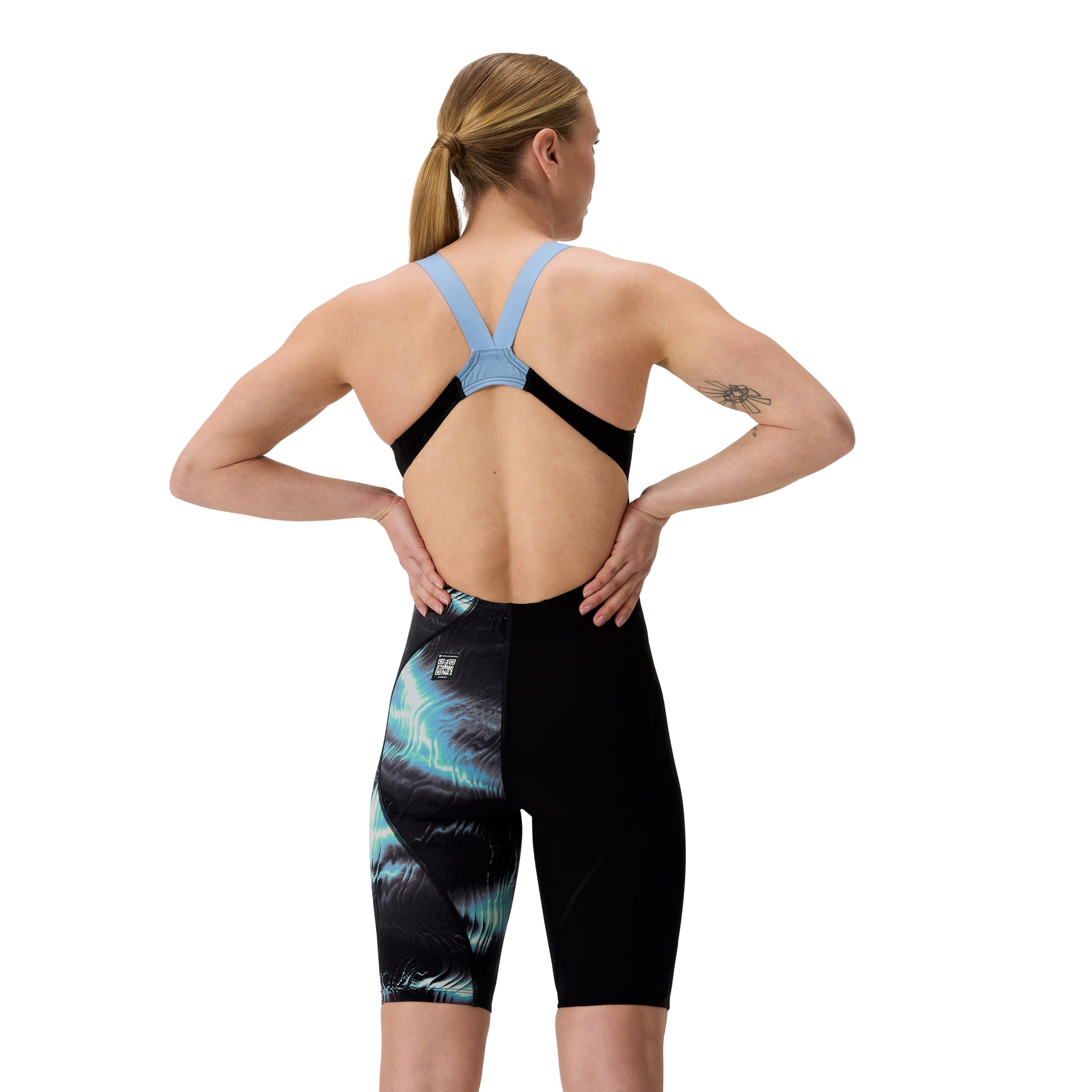 Speedo Fastskin LZR Pro 2.0 Printed Openback Kneeskin Technical Suit - East Valley Sports Technical SuitTechnical Suit