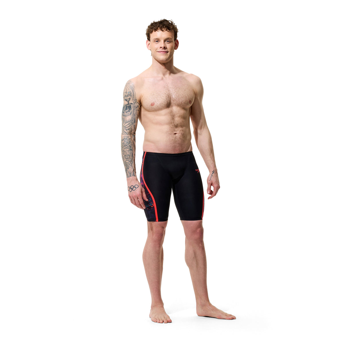 Speedo Fastskin LZR Pure Intent 2.0 Black/Black Ember/Flare Jammer Technical Suit - East Valley Sports Technical SuitTechnical Suit