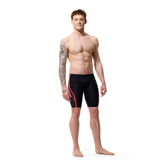 Speedo Fastskin LZR Pure Intent 2.0 Black/Black Ember/Flare Jammer Technical Suit - East Valley Sports Technical SuitTechnical Suit