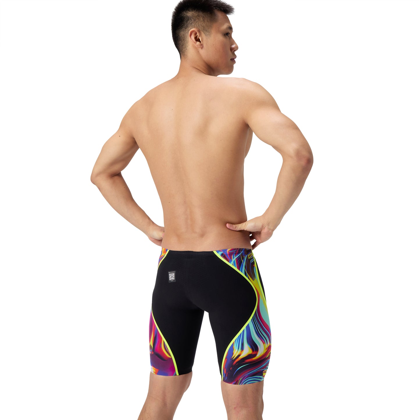 Speedo Fastskin LZR Pure Intent 2.0 Black/Molten Blur/ Hyper Yellow Jammer Technical Suit - East Valley Sports Technical SuitTechnical Suit