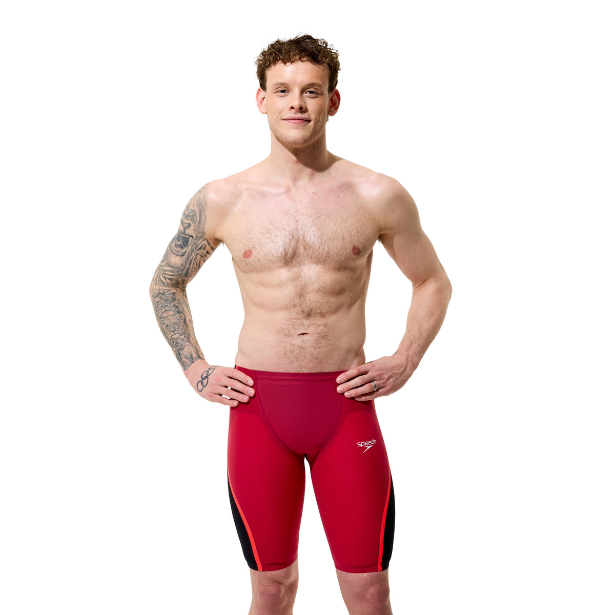 Speedo Fastskin LZR Pure Intent 2.0 Regal Red/Black/Flare High Waist Jammer Technical Suit - East Valley Sports Technical SuitTechnical Suit