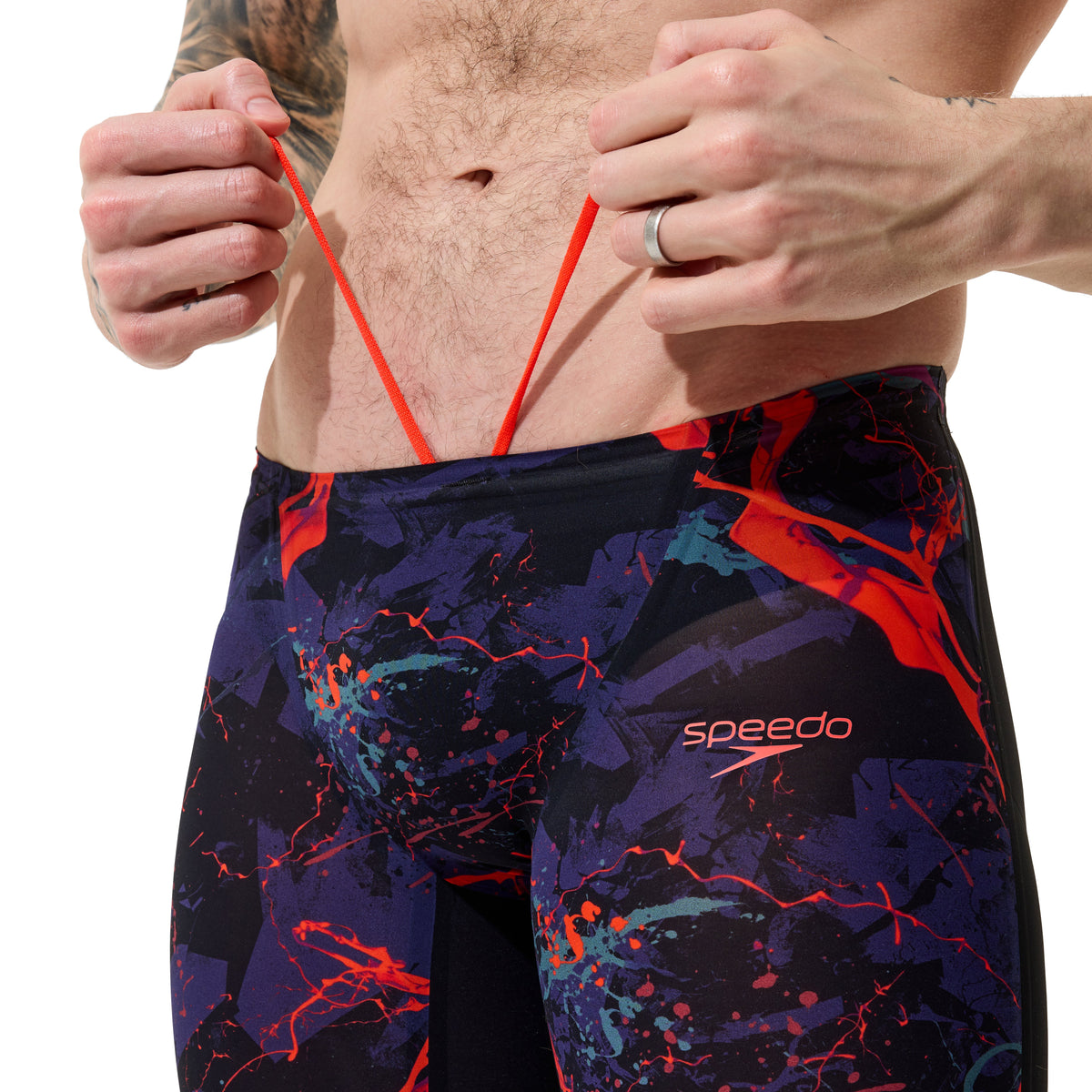 Speedo Fastskin LZR Pure Valor 2.0 Black Ember/Black Jammer Technical Suit - East Valley Sports