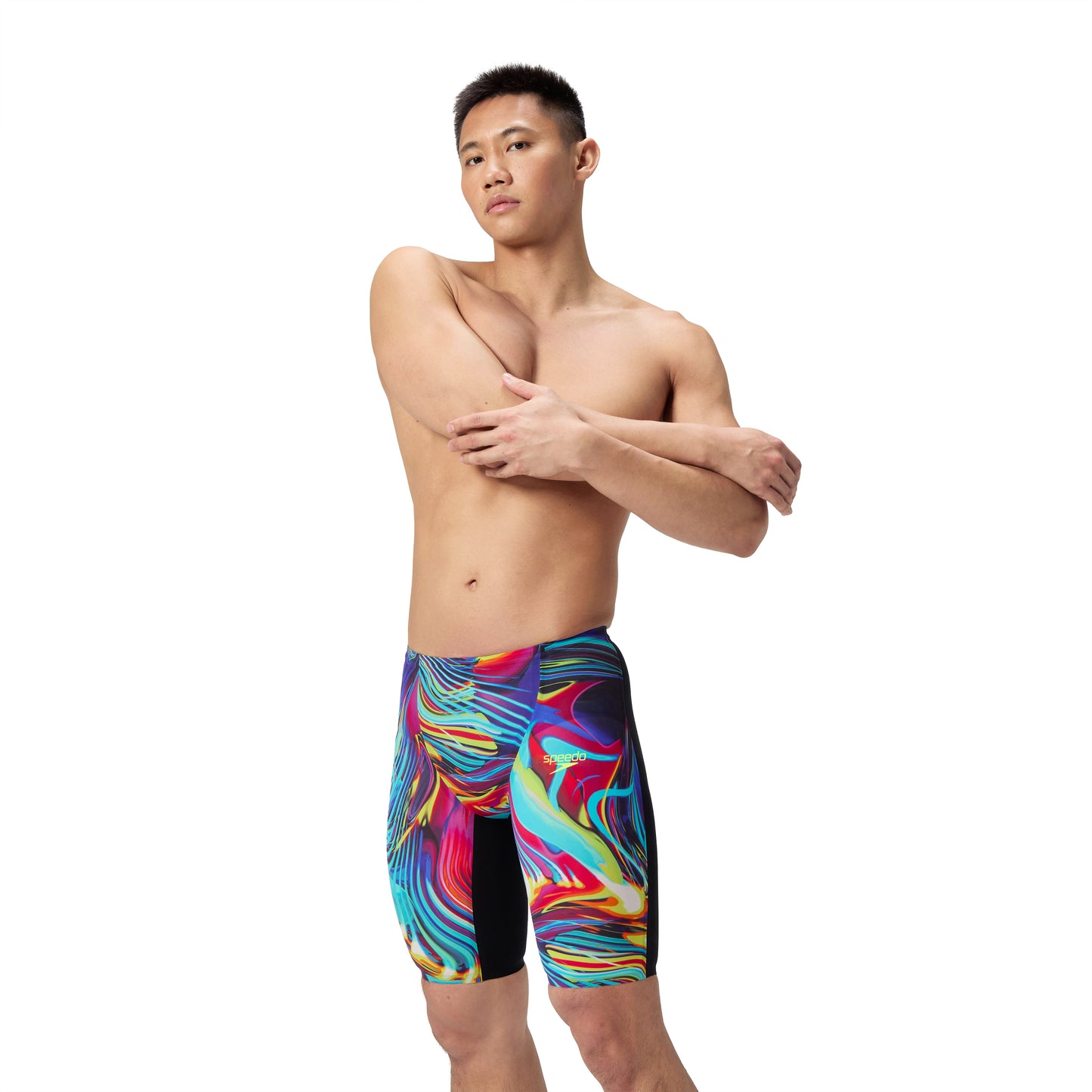 Speedo Fastskin LZR Pure Valor 2.0 Black/Molten Blur High Waist Jammer Technical Suit - East Valley Sports Technical SuitTechnical Suit
