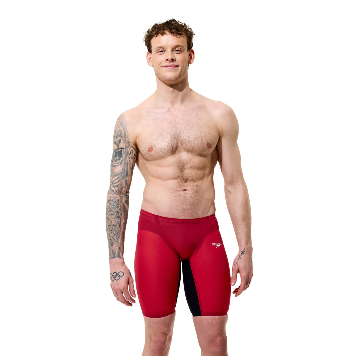 Speedo Fastskin LZR Pure Valor 2.0 Black/Red Jammer Technical Suit - East Valley Sports