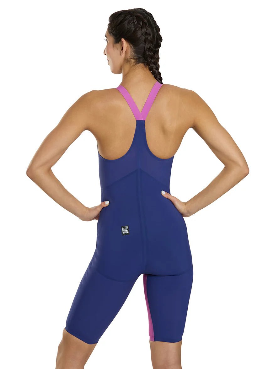 Speedo Fastskin LZR Pure Valor 2.0 LE Noble Navy/Jelly Closed Back Kneeskin Technical Suit - East Valley Sports