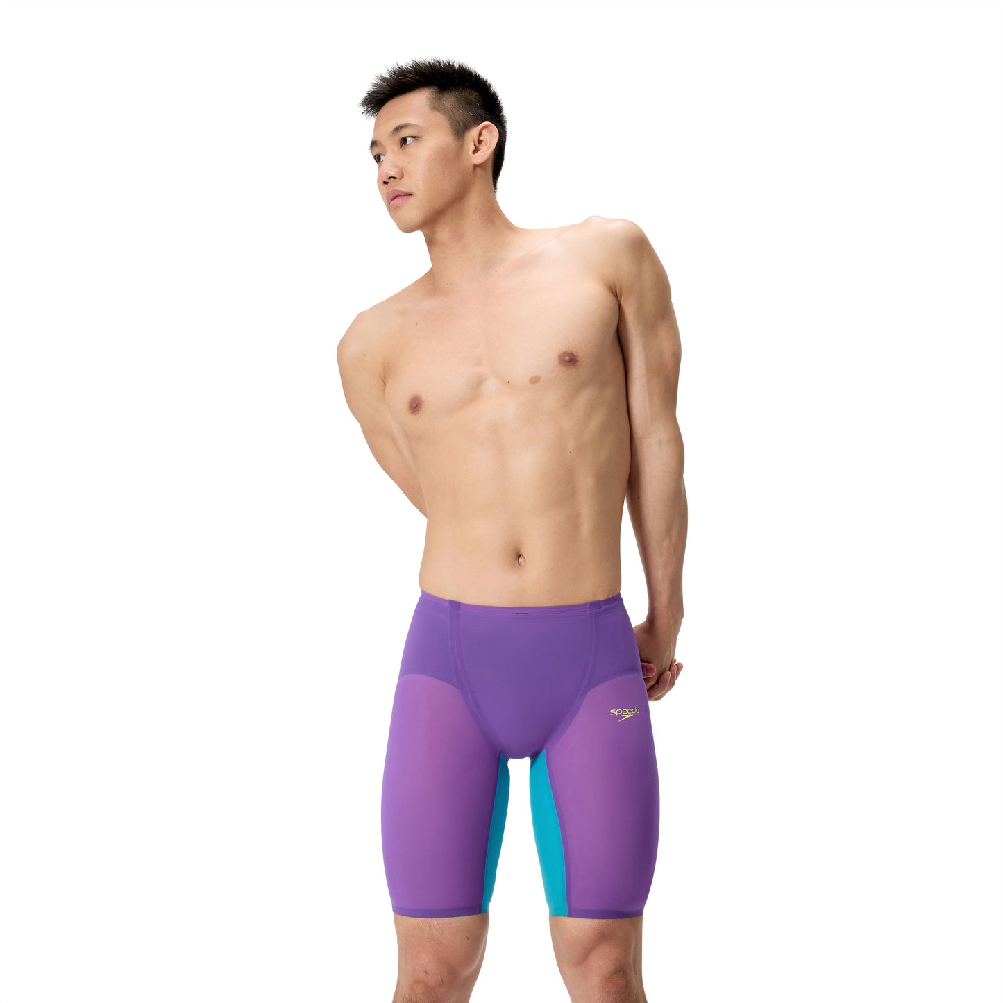Speedo Fastskin LZR Pure Valor 2.0 LE Purple/Turquoise High Waist Jammer Technical Suit - East Valley Sports