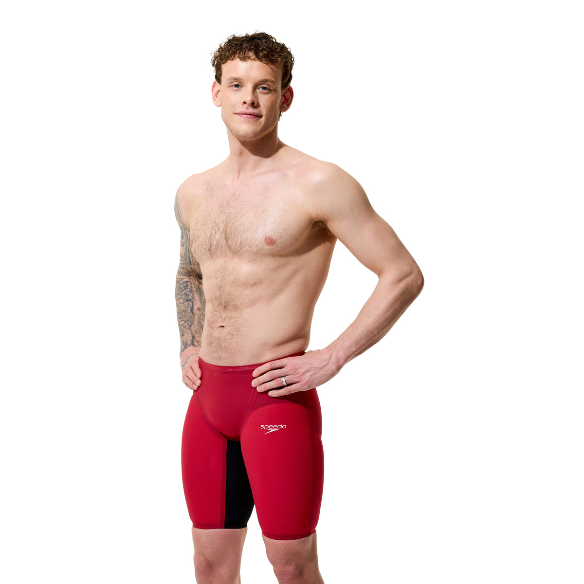 Speedo Fastskin LZR Pure Valor 2.0 Regal Red/Black High Waist Jammer Technical Suit - East Valley Sports