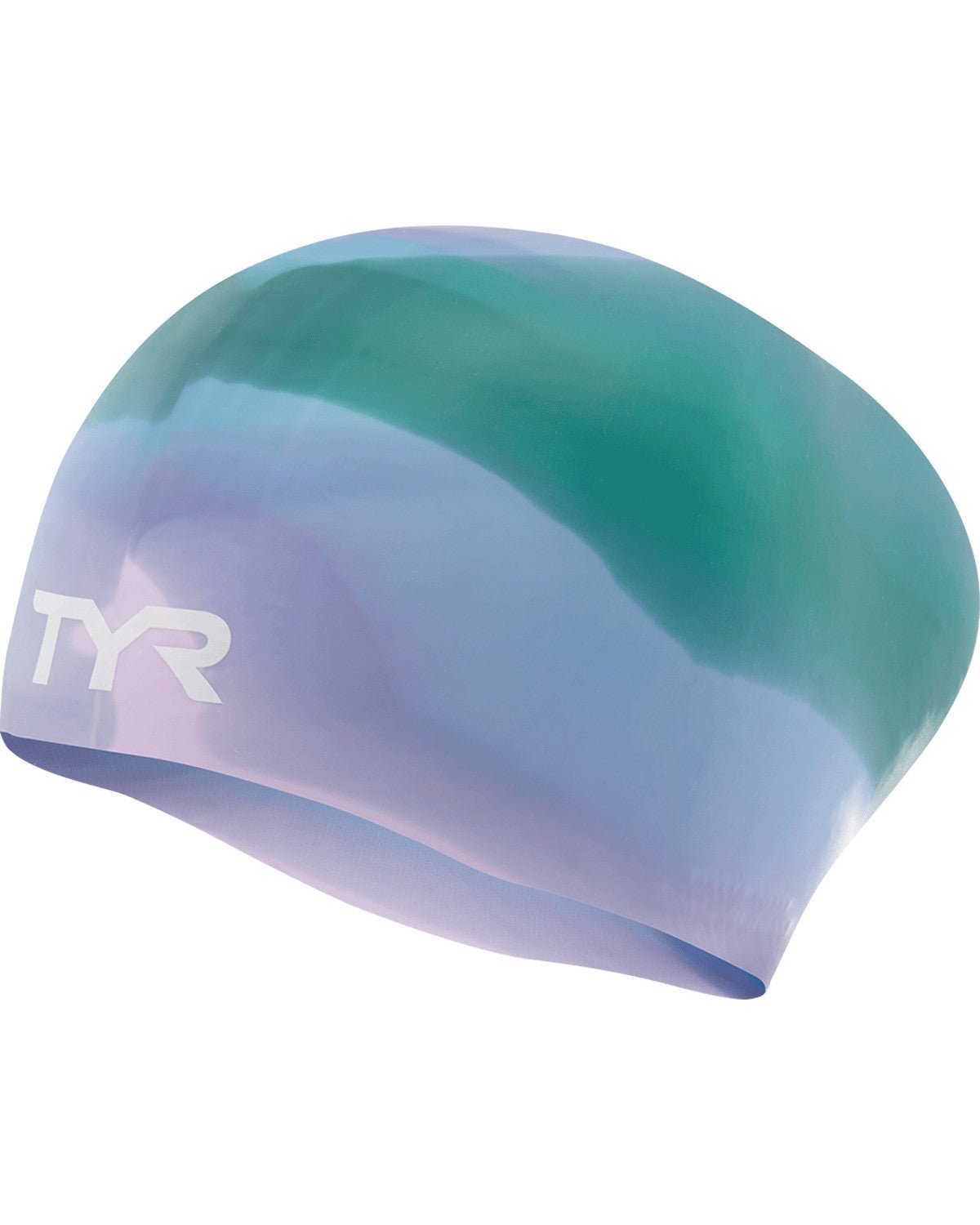 TYR Junior Tie-Dye Long Hair Silicone Swim Cap - East Valley Sports Swim CapSwim Cap