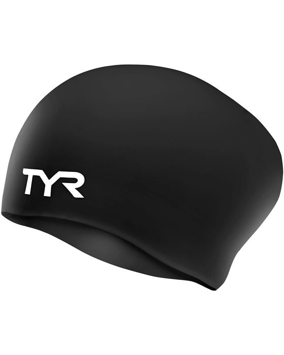 TYR Long Hair Wrinkle-Free Silicone Swim Cap - East Valley Sports Swim CapSwim Cap