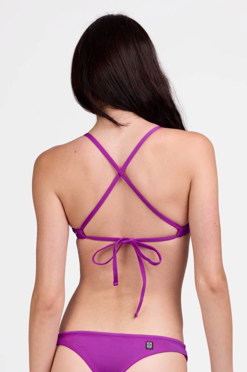 JOLYN  Triangle Solid Bikini Top