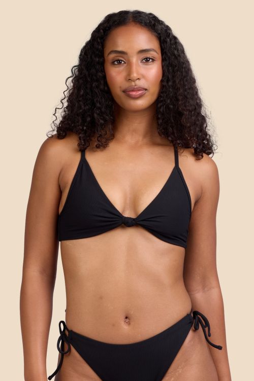 Jolyn Surf Faye Bikini Top Solid Ribbed
