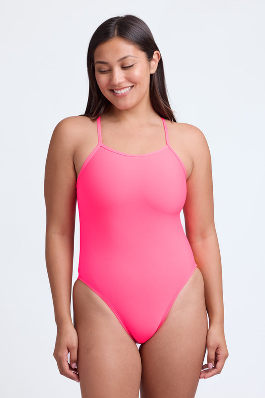 JOLYN Gavin One Piece Contrast - Hot Pink/Red/Strawberry
